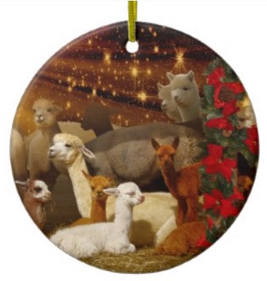 Alpaca Christmas Ornament Walnut Creek Alpacas