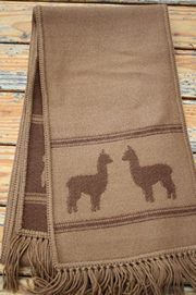 Alpacas on Alpaca Scarf