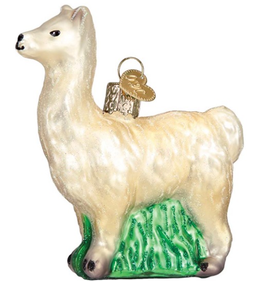 Llama Blown Glass Ornament made by Old World Christmas