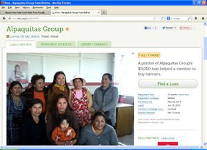 Alpaca Fans help Alpaquitas Group from Bolivia with a Kiva Loan