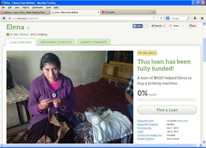 Alpaca Fans help Elena from El Alto, Bolivia with a Kiva Loan
