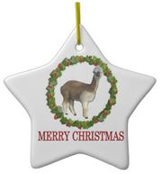 Alpaca Christmas Ornaments