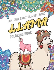 Stress Relieving Llama Coloring Book